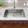 Nantucket Sinks 32In. Large Rectangle Single Bowl Undermount Small Radius Corners Stainless Steel Kitchen Sink SR3218-16